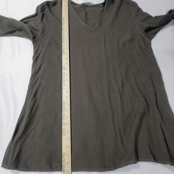 CP SHADES Top Womens Medium Rayon V-Neck Olive Lagenlook Capsule USA - Picture 6 of 12
